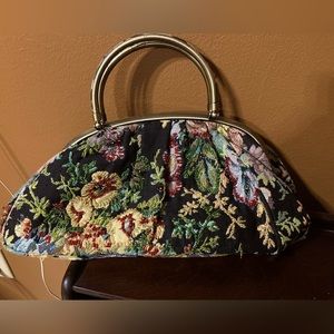 Tapestry clutch bag